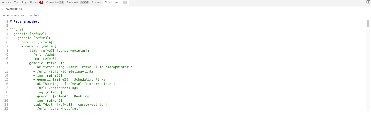 Attachments Tab