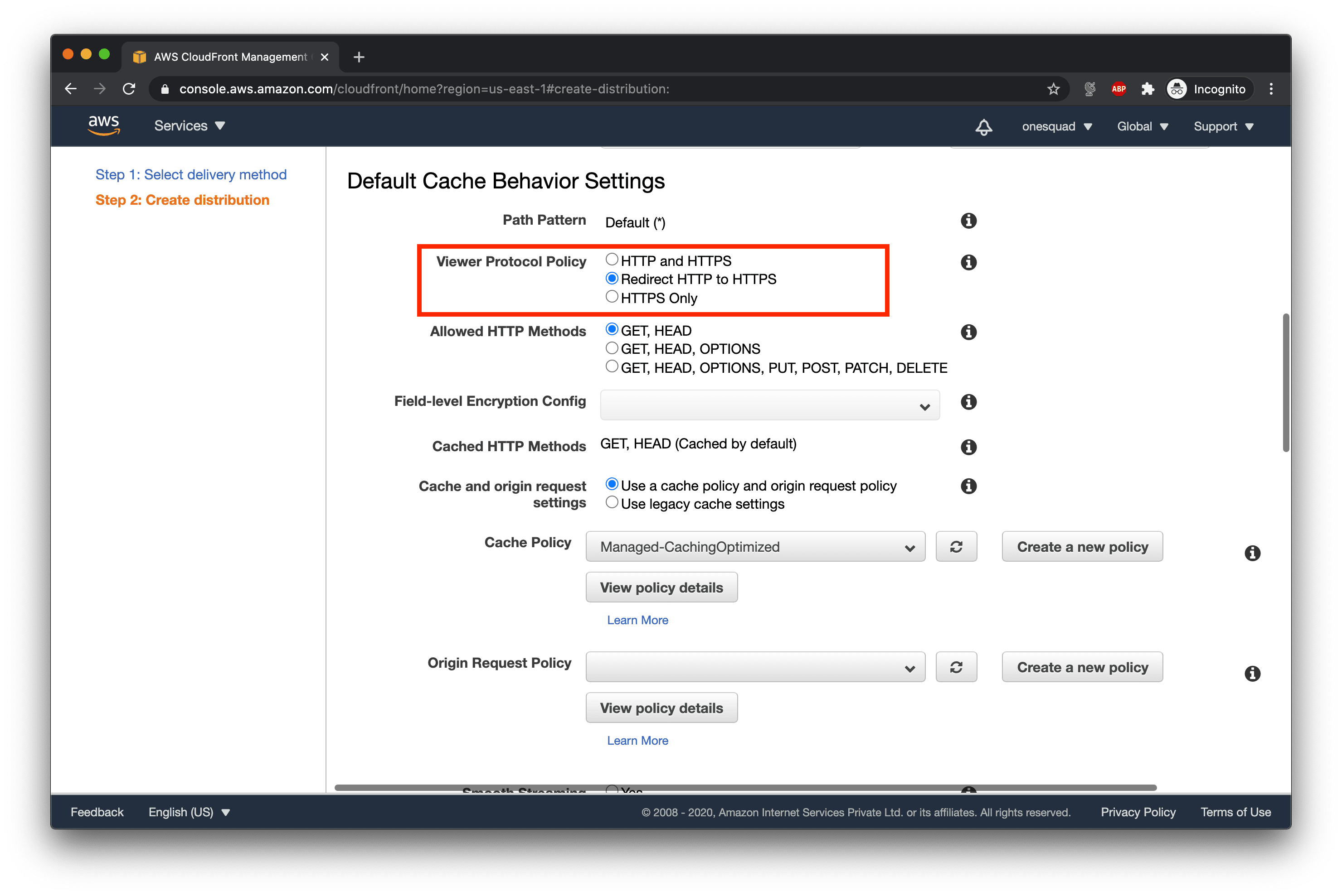 Cache behavior